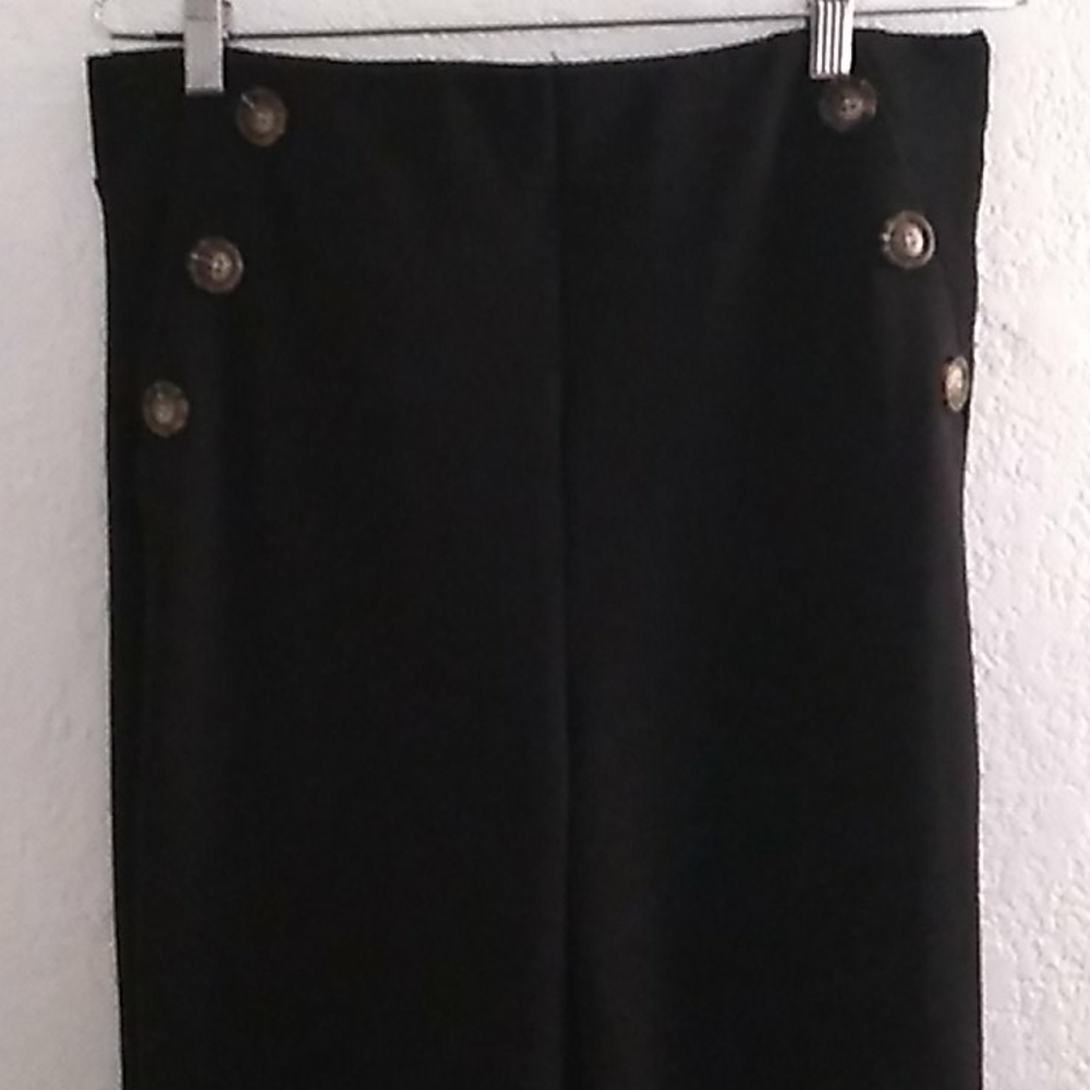 High waist wide leg sailor pants
